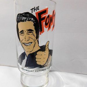 The Fonz Happy Days Collection Series Dr Pepper Pizza Hut  Drinking Glass 1977